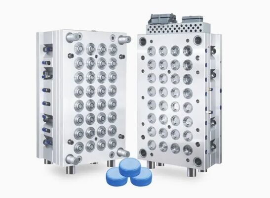 Moule d'injection à capuchon à clipser multi-empreintes pour la fabrication de bouchons de bouteilles en plastique