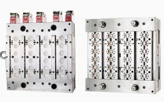 Moule d'injection à capuchon à clipser multi-empreintes pour la fabrication de bouchons de bouteilles en plastique