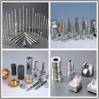 Goupilles de noyau de refroidissement par jet pour pièces de moule nitrurées avec concentricité de 0,01 mm pour composants de moules en plastique